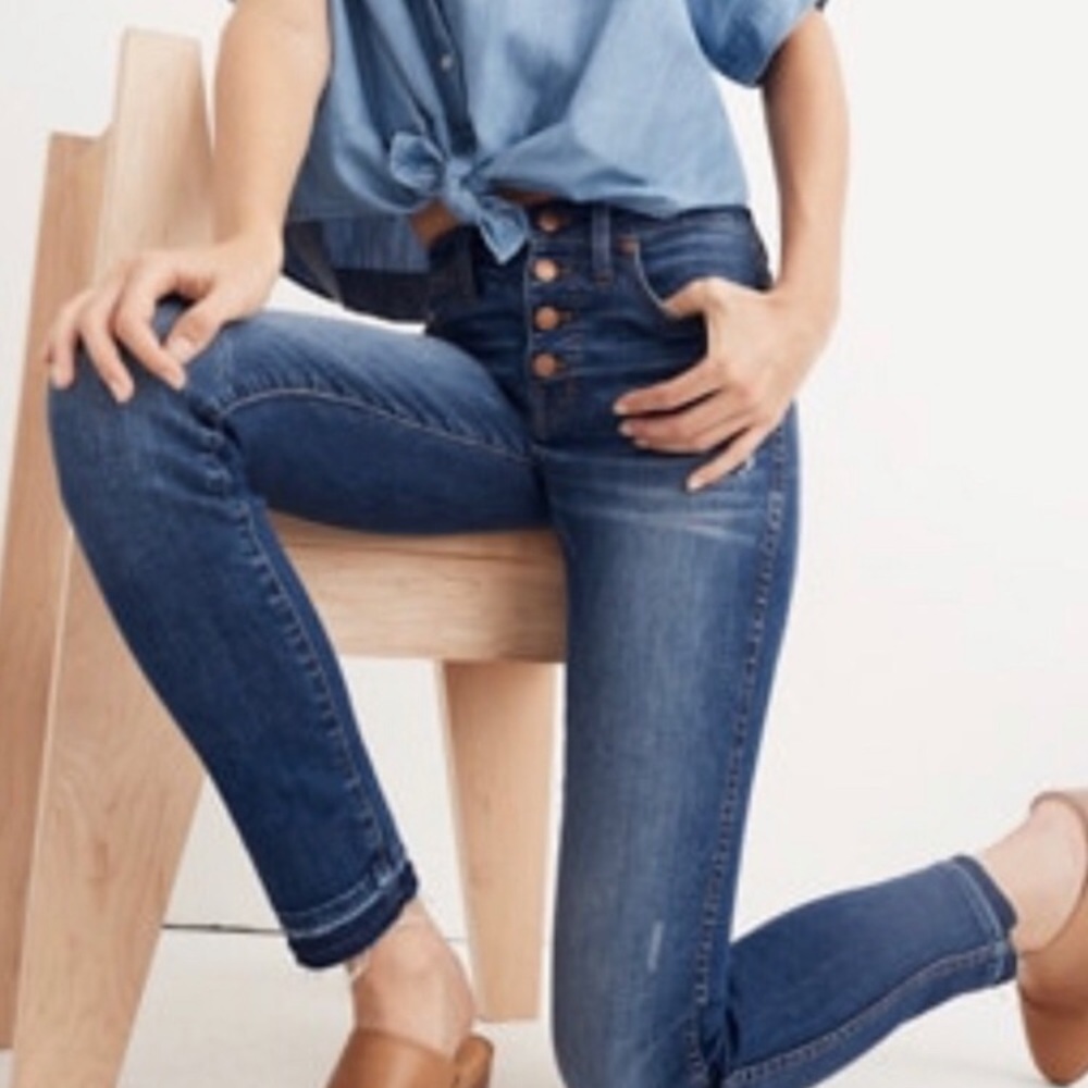 🌟Madewell 10” High-Rise Skinny Jeans🌟EUC